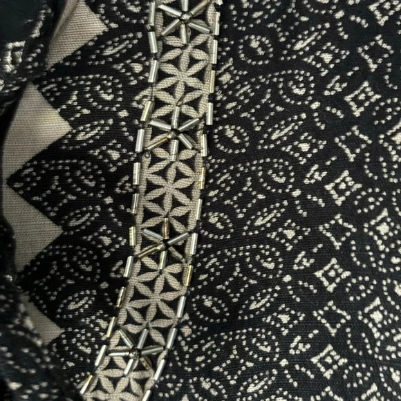 Free People | beaded | tie front | art deco | tank | tunic | dress | S - Picture 8 of 13